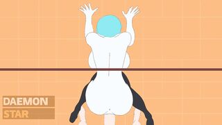 Bulma gets nailed inside gloryhole!