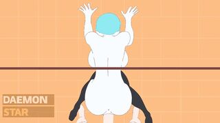 Bulma gets nailed inside gloryhole!