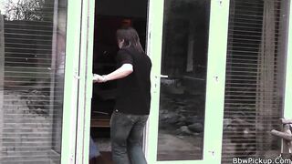 Chubby blonde gets tricked and cunt screwed