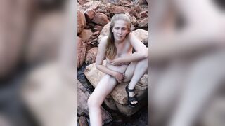 Nude into outdoors