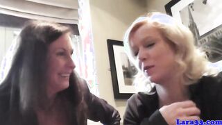 British older nurse sharing dick inside trio