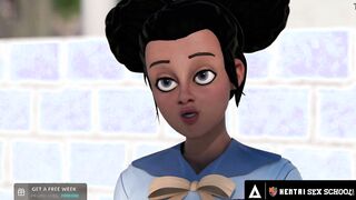 ANIMATED SEX UNIVERSITY - Vulgar Anime Students Practice Lesbo Sex