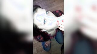 Kinky dirty hotwife mouth nailed with crazy talkings