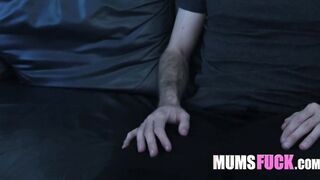 Kinky Guy Put His Penis Into His Sleepy Stepmom's Mouth