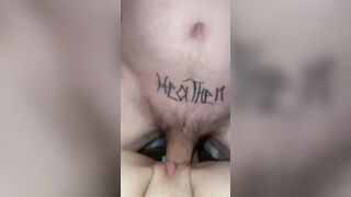 Tiny vagina takes penis and vibrator