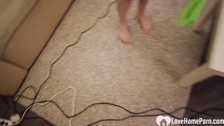 Boner gets taken care of by a hot