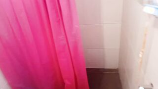 Spying on my stepmother while she is into the shower