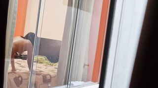 I spy on my friends from my room (work trip).