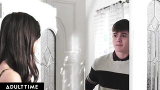 ADULT TIME - Hispanic 18 Year Old Eliza Ibarra ALMOST CAUGHT SQUIRTING