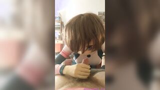 Ochaco Uraraka helping a fan to feel a bit better ^-^ (cosplay facial jizzed) - Shirotaku Kigurumi