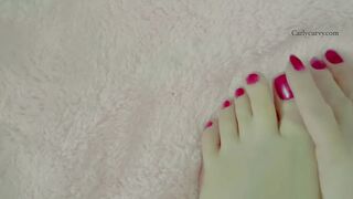 When my heels come off! With kinky talk!