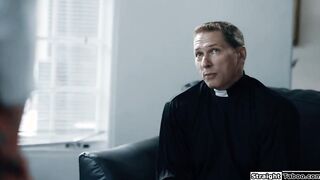 Priest anal fucks a brunette schoolgirl
