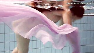 Paulinka mega crazy hot long breasts underwater barely legal