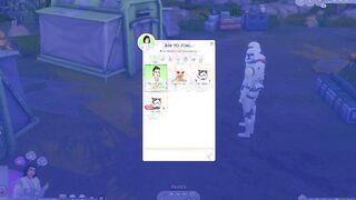 Lets Play STAR WARS #1 - Rey and Kylo Ren Succumb - Cumshot inside Bar - SIMS four Gameplay -