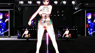 【SEX DILDO-MMD】Inferior character series - Chihaya【No sound】【R-18】