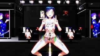【SEX DILDO-MMD】Inferior character series - Chihaya【No sound】【R-18】