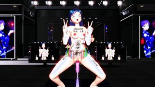 【SEX DILDO-MMD】Inferior character series - Chihaya【No sound】【R-18】