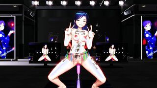 【SEX DILDO-MMD】Inferior character series - Chihaya【No sound】【R-18】