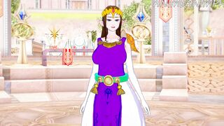 Link Recieve the ROYAL TREATMENT after Saving Zelda - 3d Cartoon point of view