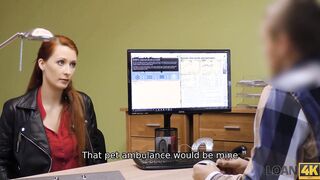 LOAN4K. Man will remember snatch of the tender red haired for