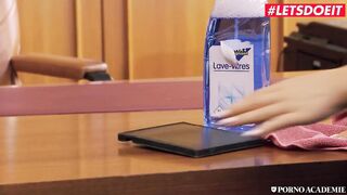 PORNO ACADEMIE - Big Boobed College Girl Alessandra Jane Fucks Principal Into His Office - LETSDOEIT