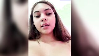 Huge BREASTS School Girl Doing STRIPTEASE with TWERKING