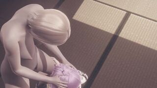 Cartoon Uncensored Futanari - Alice Suck and pounded Misionary style by futanari