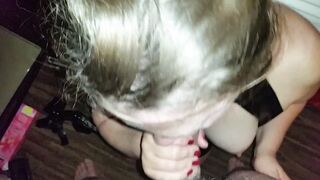 Pvc Bondage Tinder hookup cougar Hotwife offer Bull Fellatio while he Videos