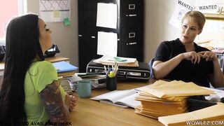 Big Titted lesbians having sex into the police station - Ryan