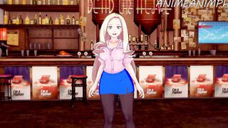 Mt Lady Rewards Deku for Graduating with Doggy Style Jizzed - My Hero Academia Cartoon