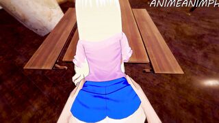 Mt Lady Rewards Deku for Graduating with Doggy Style Jizzed - My Hero Academia Cartoon