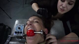 Control freak broken with electrified nipples and orgasms