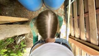 QUICK FUCKED inside OUTDOOR - I was too turned on 4K