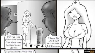 Nurse Stacy - Grumpy Older Pervs - Older Guys Have Final Anal Three-Way With Bae Young Nurse