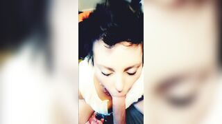 Hotwife teases truckers, husband, and snapchat fan all the way home