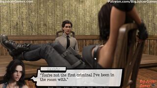 Pandora's Box #34: Goddess dark hair detective smothers him with her long breasts (HD Gameplay)
