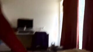 Wifey ejaculates rough on dick with creampie and cumshot