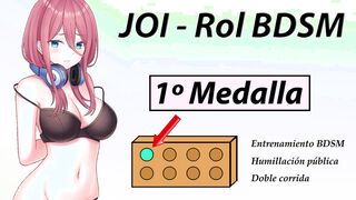 JOI Adventure Role Animated - First BONDAGE medal - Inside