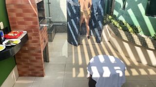 a little behind the scenes of amateur porn with a voluptuous hispanic MILF
