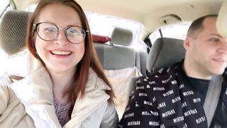 Risky Outdoors Testing SEX Sex Toy into the Store and Cum into Mouth inside Outside Wc