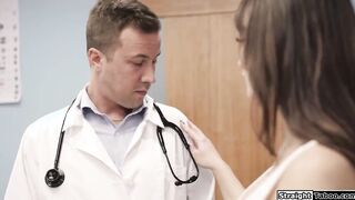 Pregnant milf gets fucked by her doctor