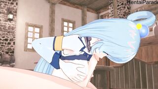 Having Fun with Aqua's booty Konosuba [Hentai 3D]
