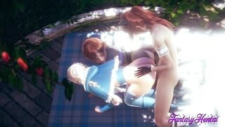 Frozen Anime - Elsa & Anna having Sex in a Jarden
