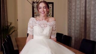 The bride scored on the wedding to fucked with a