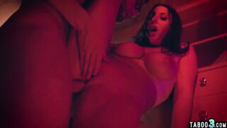 Crying chubby MILF housewife Angela White punish fuck by her
