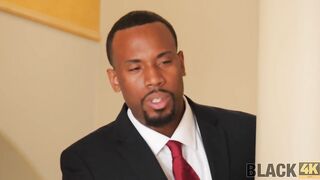 BLACK4K. Black man catches step-daughter masturbating and give her dick