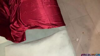 Natural huge titties blonde seduces husband while ex-wifey is asleep