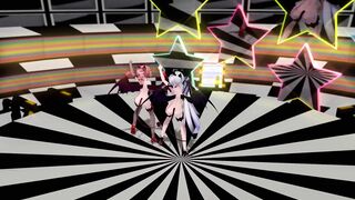 【MMD】Succubus Haku & Tet [Number Nine]【60fps】【R-18】