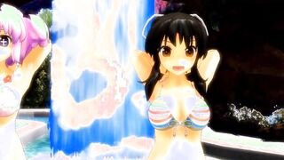 【MMD】Bikini Hibari & Bikini Asuka - Bikini Dance of the Tail【1080p】【R-18】