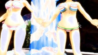 【MMD】Bikini Hibari & Bikini Asuka - Bikini Dance of the Tail【1080p】【R-18】